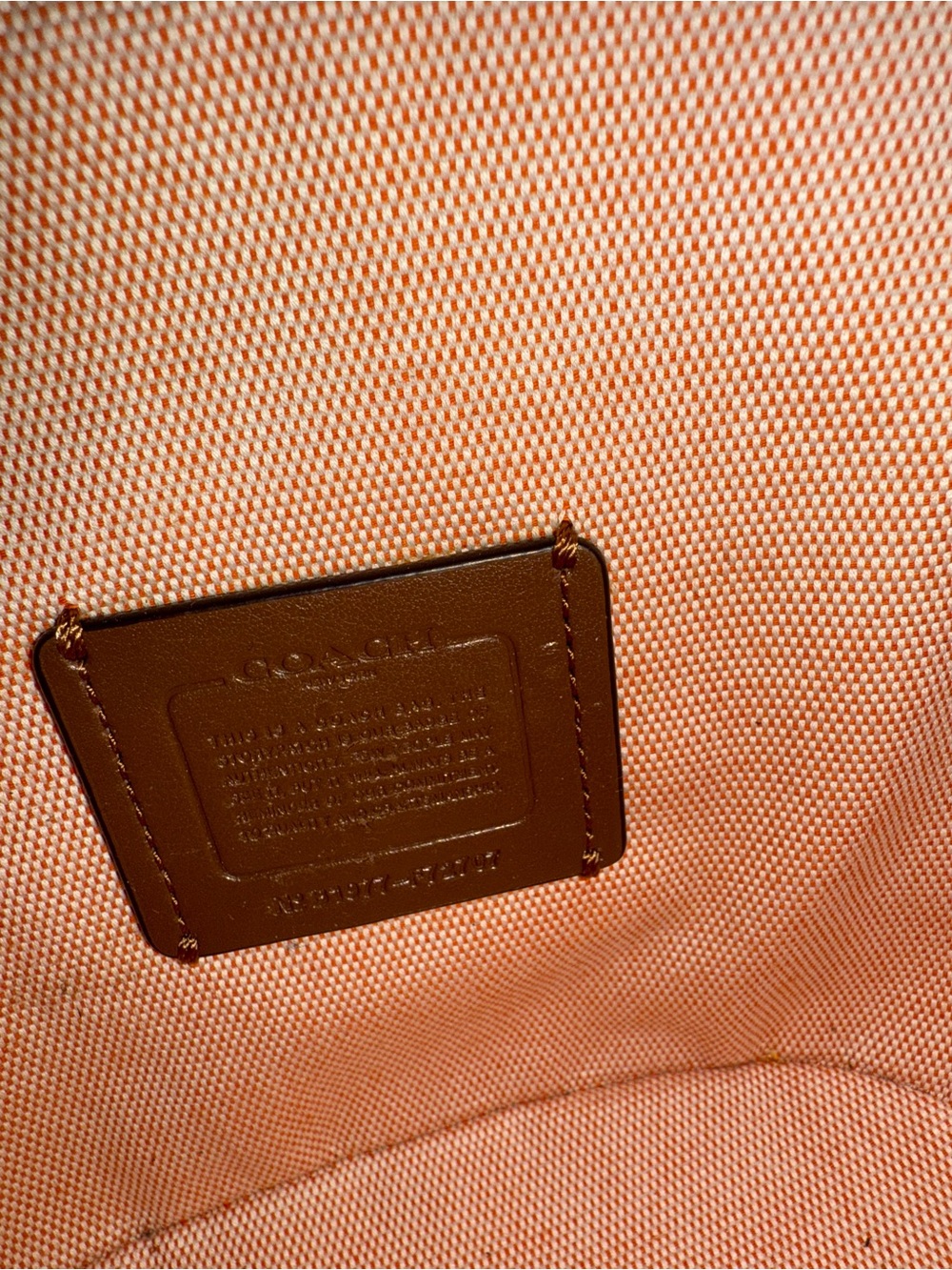 Coach woven straw bucket bag light coral leather - Picture 9 of 11